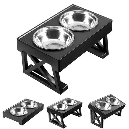 Adjustable Elevated Dog Bowl Feeder